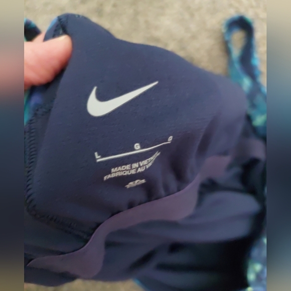 Nike 1 Pc Earthdye U Back Swimsuit & Shorts Beach Athleisure Resortwear L/XL - Picture 7 of 10